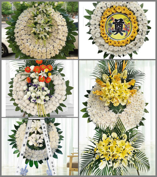 广东梅州市梅江区三角镇三龙村花圈速递